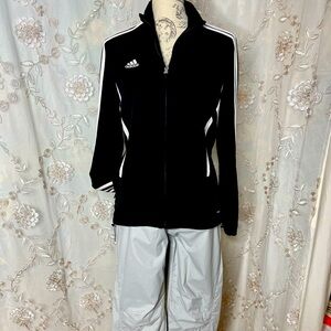 Nike size S black and white full zipper jacket.